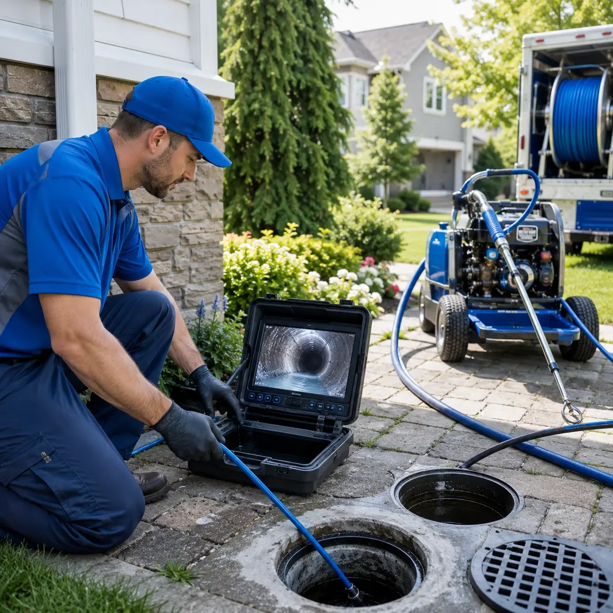 Outdoor drain cleaning professionals serving Blair, OK