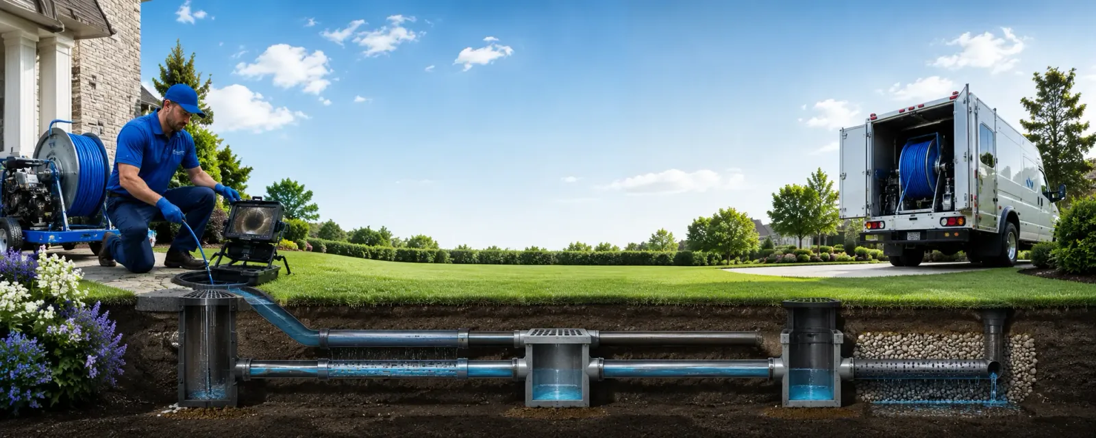 Outdoor drain cleaning information for Blair, OK